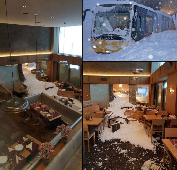 Χιονοστιβάδα «έθαψε» ξενοδοχείο