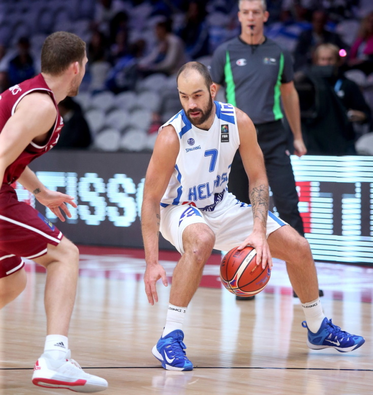 Ο Βασίλης Σπανούλης στο τελευταίο του παιχνίδι με την Εθνική Ελλάδος