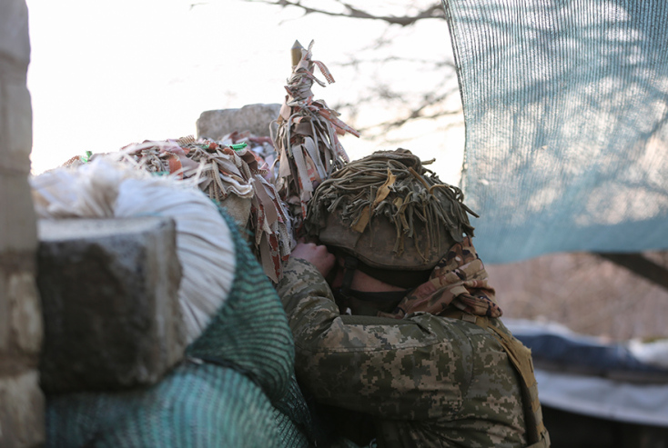 Στρατιώτης στα σύνορα Ουκρανίας - Ρωσίας