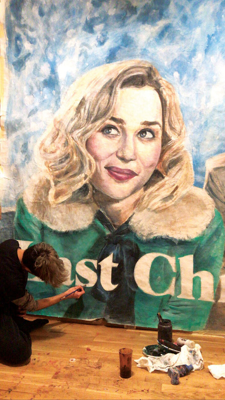 Η αφίση με την Emilia Clarke που ζωγράφισε ο Στράτος Αξιώτης για καλό σκοπό