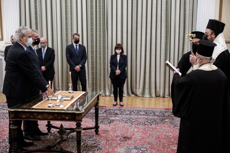 Ορκωμοσία της ηγεσίας του νέου Υπουργείου Κλιματικής Κρίσης και Πολιτικής Προστασίας