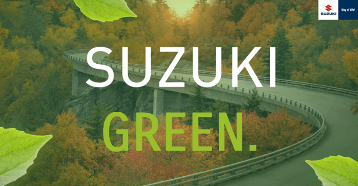 Η οικολογική δραστηριότητα της Suzuki που υπαγορεύεται από την περιβαλλοντολογική ευαισθησία της, αποτυπώνεται στις τεχνολογίες και στις δράσεις που πραγματοποιεί με σκοπό να μειώσει περαιτέρω το ενεργειακό αποτύπωμά της στον πλανήτη.