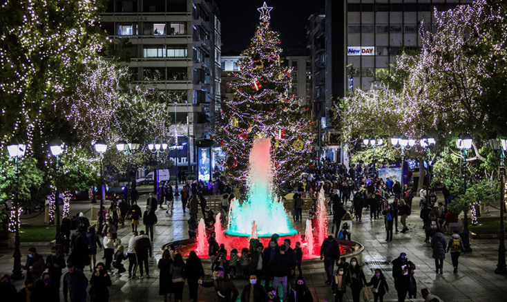 ΧΡΙΣΤΟΥΓΕΝΝΙΑΤΙΚΑ ΣΤΙΓΜΙΟΤΥΠΑ ΑΠΟ ΤΟ ΚΕΝΤΡΟ ΤΗΣ ΑΘΗΝΑΣ