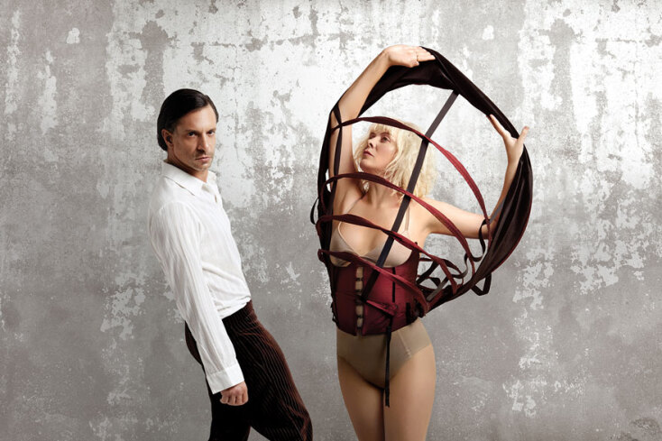 Reigen - Δέκα διάλογοι για το Σεξ. Σκην. Αλίκη Δανέζη Knutsen με τη Θ. Τζήμου &amp; το Γ. Χρανιώτη. Στο Θησείον-Ένα Θέατρο για τις τέχνες © Πάτροκλος Σκαφίδας