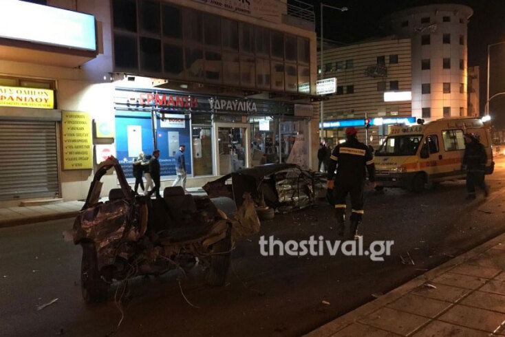 Κινηματογραφική καταδίωξη στη Θεσσαλονίκη: Ι.Χ. κόπηκε στη μέση