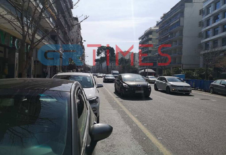 Μειωμένη η κίνηση στους δρόμους της Θεσσαλονίκης
