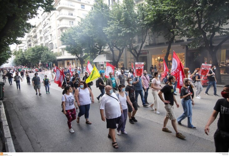 Συγκέντρωση κατά του νέου εργασιακού νομοσχεδίου στη Θεσσαλονίκη©EUROKINISSI-ΚΩΝΣΤΑΝΤΙΝΙΔΗΣ ΓΙΩΡΓΟΣ 