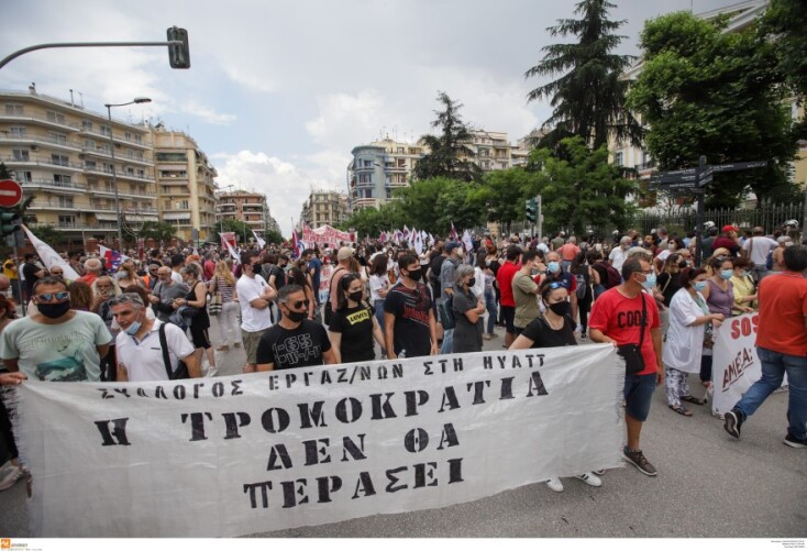 Συγκέντρωση κατά του νέου εργασιακού νομοσχεδίου στη Θεσσαλονίκη©EUROKINISSI-ΚΩΝΣΤΑΝΤΙΝΙΔΗΣ ΓΙΩΡΓΟΣ 