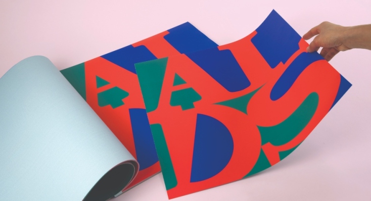 Έργο του AA Bronson στην έκθεση της Three Star Books στο The Intermission