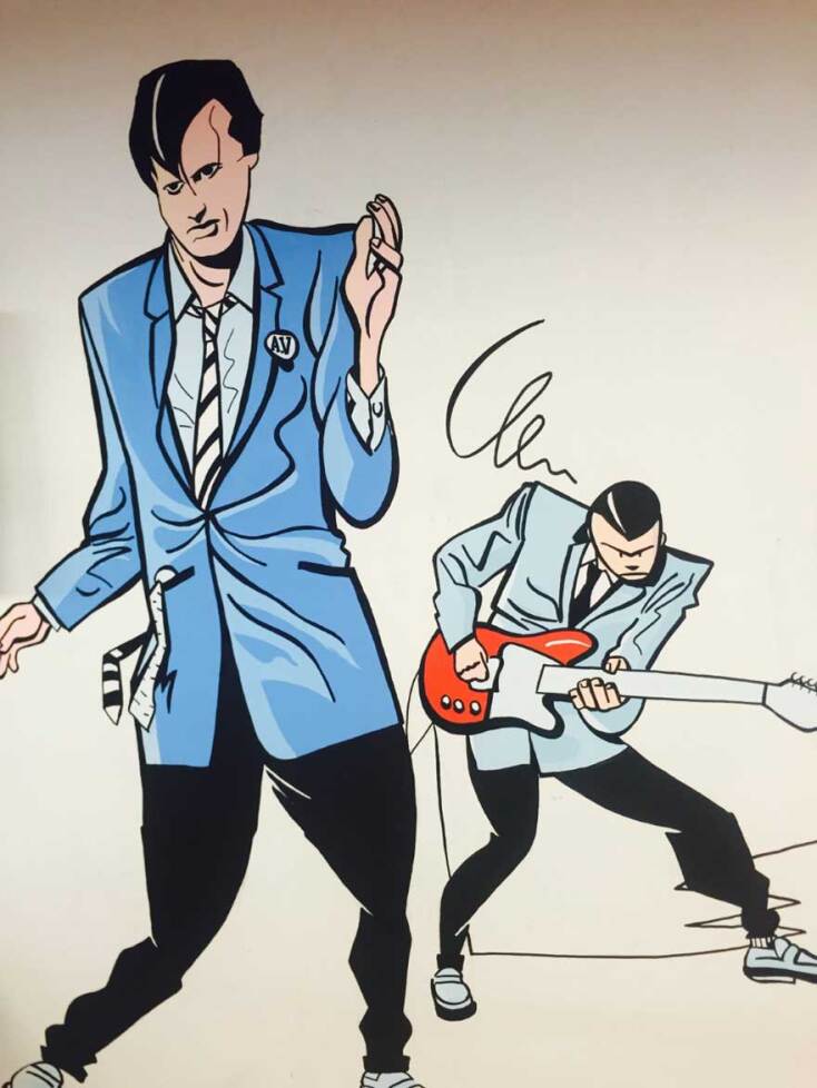 Athens Voice Radio 102.5 / Τοιχογραφία Βαγγέλη Περρή