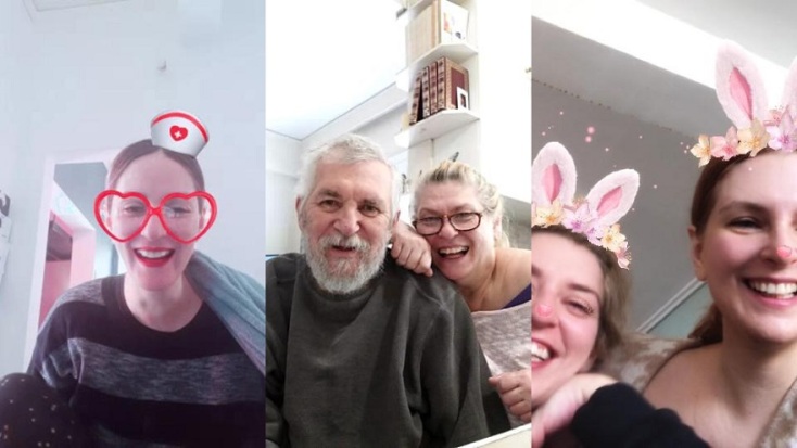 Η Μαριέττα Φαφούτη μιλάει με την οικογένειά της μέσω βιντεοκλήσης