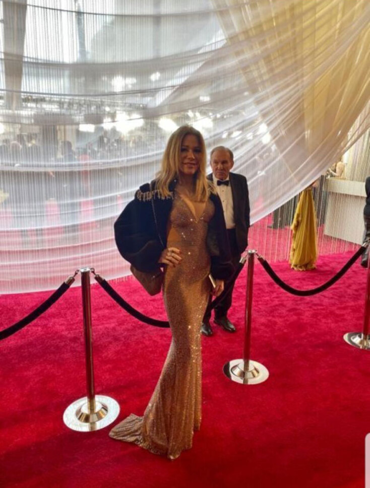 Μαριάννα Λάτση στο κόκκινο χαλί των Oscars ©Courtesy of Vrettos Vrettakos