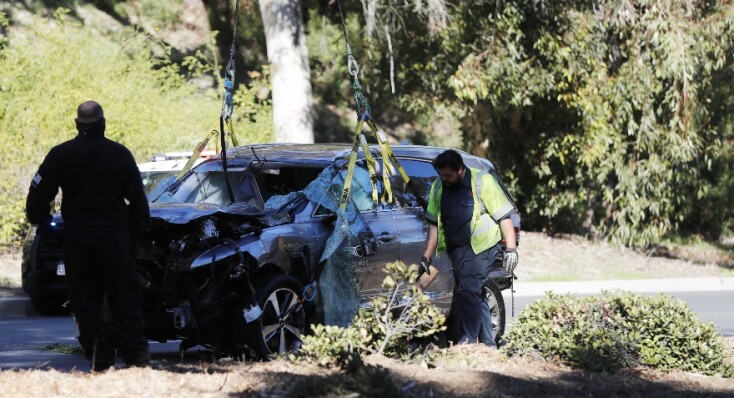 Το αυτοκίνητο του Τάιγκερ Γουντς μετά το τροχαίο που είχε