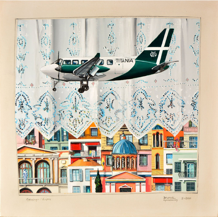 Τιτάνια, Ο Βασίλης Καρακατσάνης στην Gallery Genesis