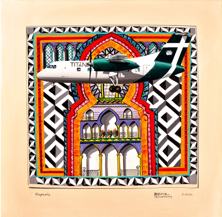 Τιτάνια, Ο Βασίλης Καρακατσάνης στην Gallery Genesis