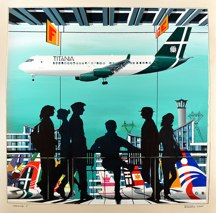 Τιτάνια, Ο Βασίλης Καρακατσάνης στην Gallery Genesis