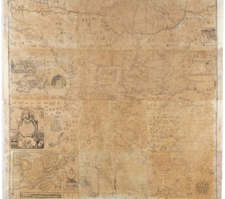 Η Χάρτα του Ρήγα στην έκθεση "Το αρχιπέλαγος φλέγεται" στο Αρχαιολογικό Μουσείο Μυκόνου