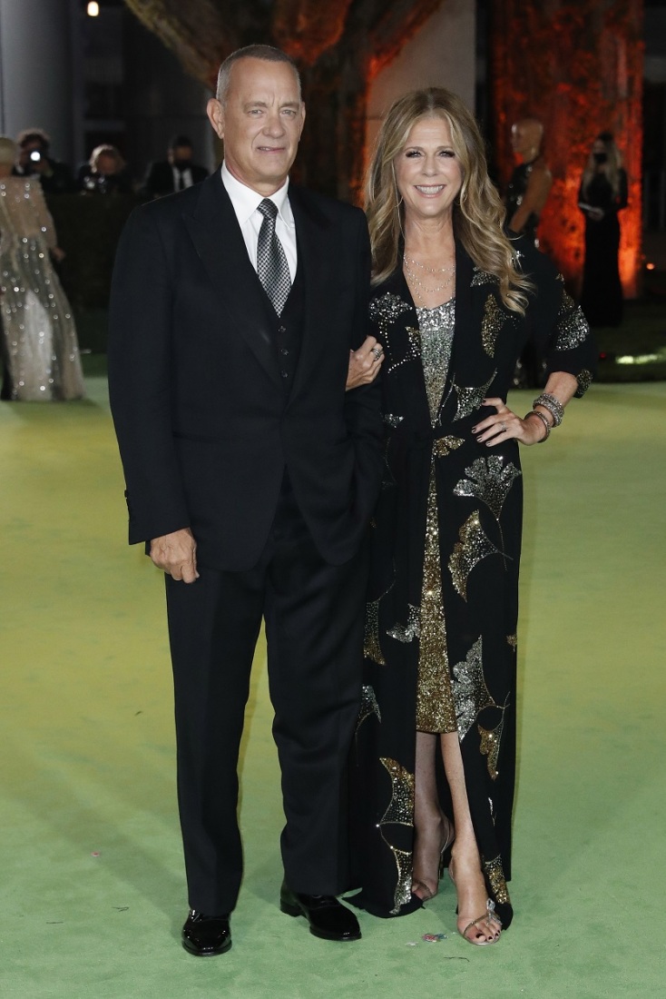 Τομ Χανκς και Ρίτα Γουίλσον στο γκαλά του Αμερικανικού Μουσείου της Ακαδημίας Κινηματογράφου στο Λος Άντζελες