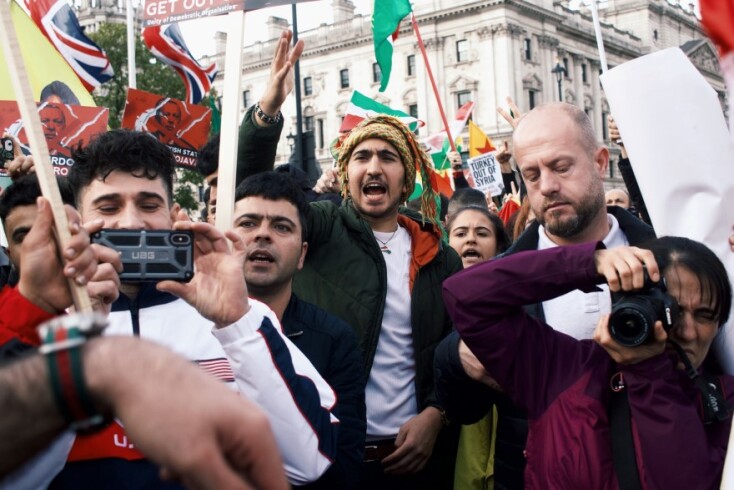 Διαμαρτυρίες Τούρκων πολιτών για την καταπάτηση των Ανθρωπίνων Δικαιωμάτων στην Τουρκία©Unspals/ Sushil Nash