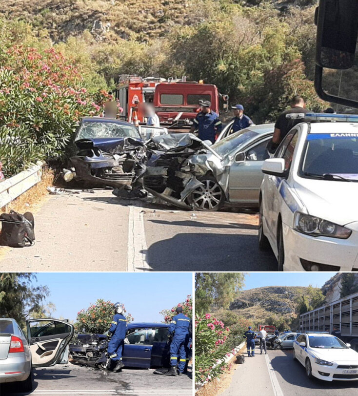 Τραγικός απολογισμός τροχαίου στο Ρέθυμνο Κρήτης: Μια νεκρή και δύο τραυματίες σε μετωπική αυτοκινήτων