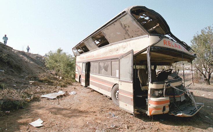 Τροχαίο στα Τέμπη: Το λεωφορείο που μετέφερε οπαδούς του ΠΑΟΚ