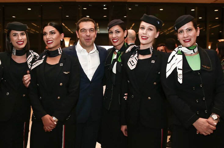 Τσίπρας - Αεροσυνοδοί 