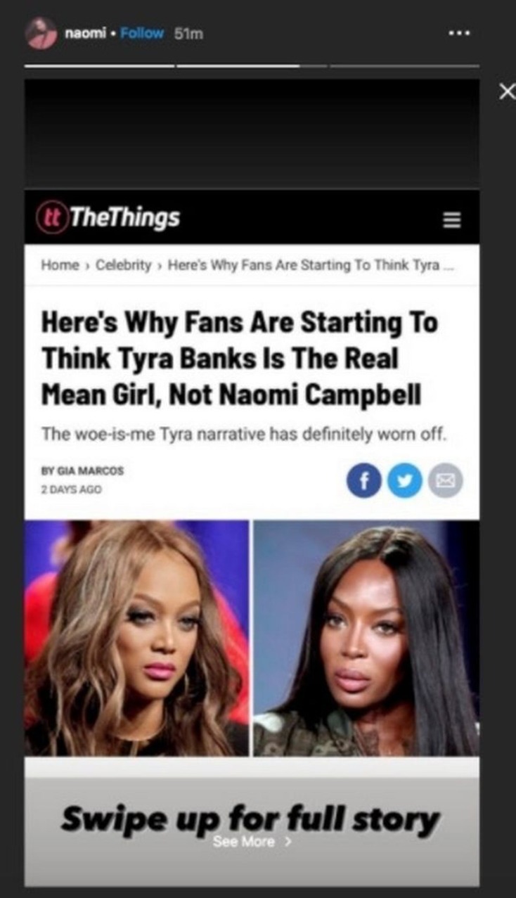 Instagram story screenshot