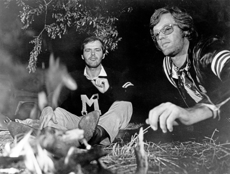 Σκηνή από την ταινία Easy Rider με τους Τζακ Νίκολσον, Πίτερ Φόντα