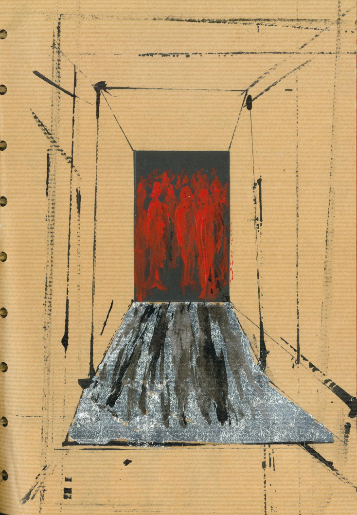 Έργο από την ατομική έκθεση της Μάτως Ιωαννίδου, «Το απόκρυφο βιβλίο»