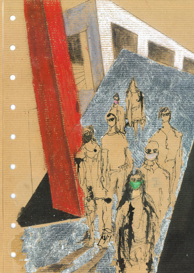 Έργο από την ατομική έκθεση της Μάτως Ιωαννίδου, «Το απόκρυφο βιβλίο»