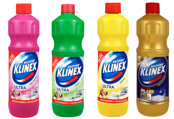 Καθαριστικά χλωρίνης Klinex