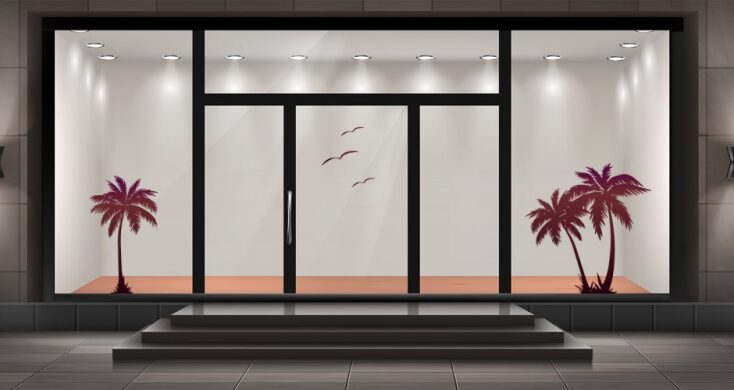 Διακοσμητικά αυτοκόλλητα βιτρίνας urbanstickers.gr