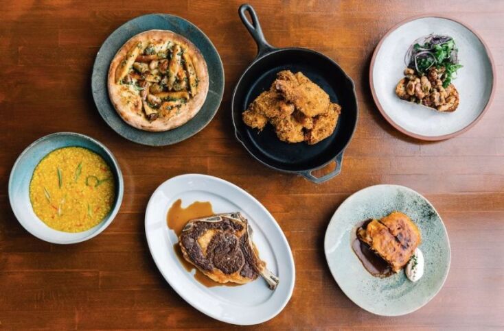 Το τραπέζι του Vezene στρωμένο με λιχουδιές