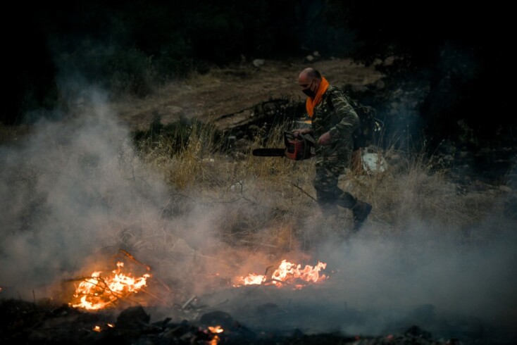 Φωτιά στα Βίλια © EUROKINISSI 