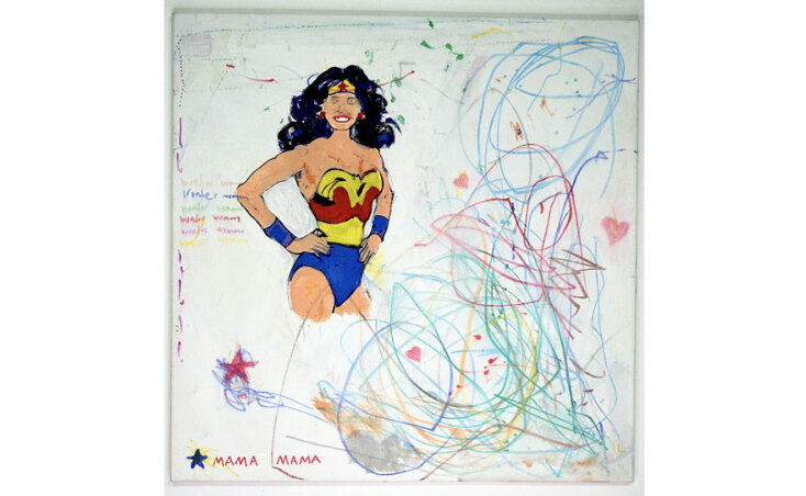 Παιδική ζωγραφιά με τη Wonder Woman