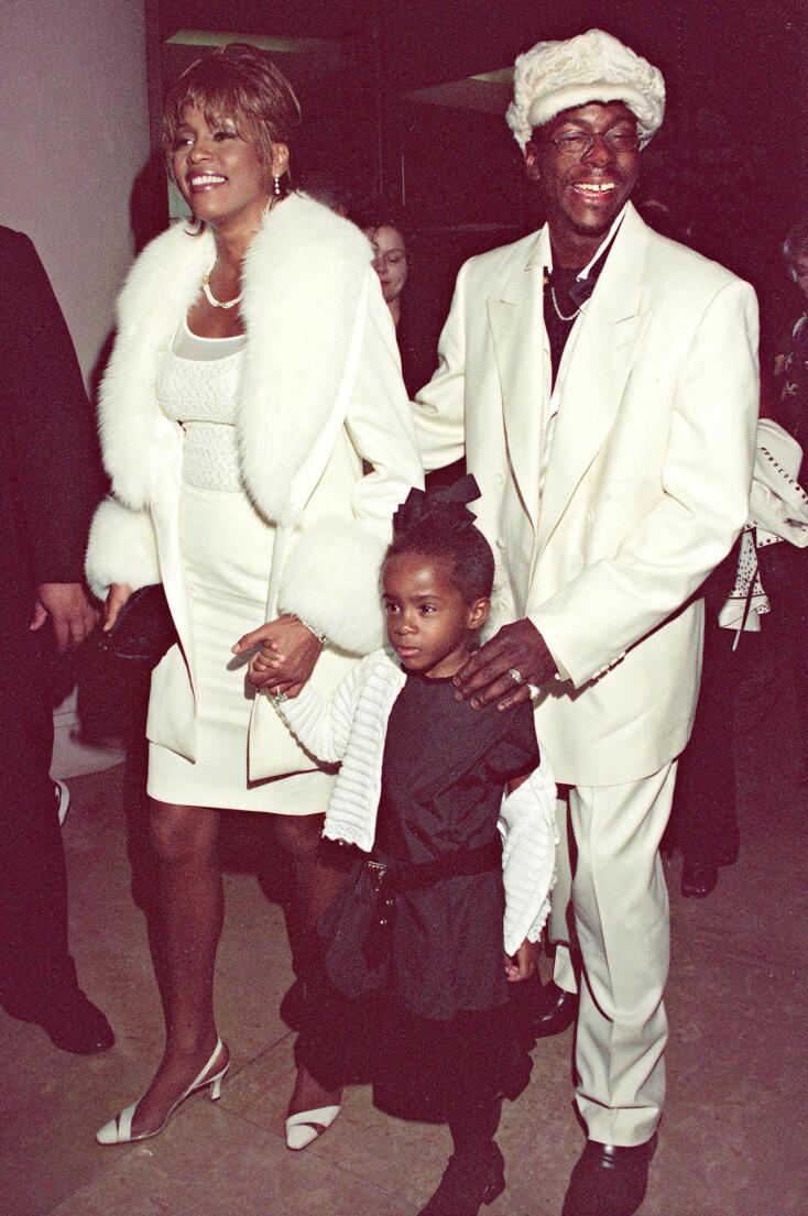 Η Whitney Houston με τον σύζυγό της Bobby Brown και την κόρη της Bobby Christina