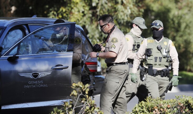 Το αυτοκίνητο του Τάιγκερ Γουντς μετά το τροχαίο που είχε