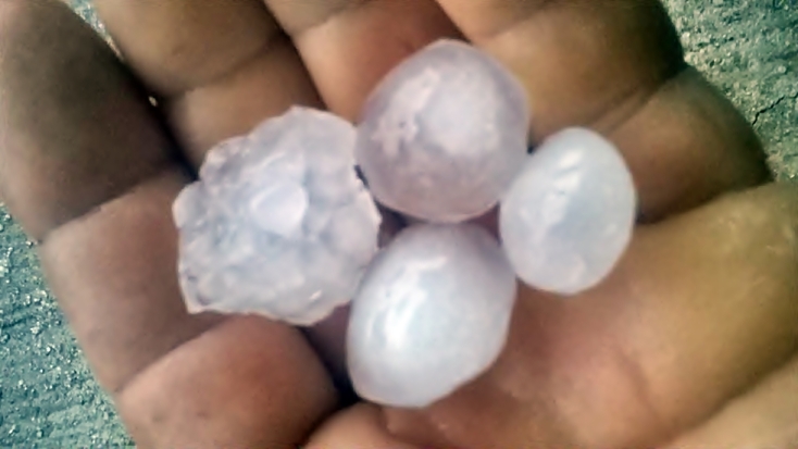 Χαλάζι στη Ζάκυνθο 