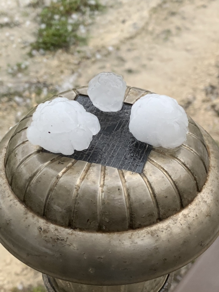 Χαλάζι στη Ζάκυνθο 