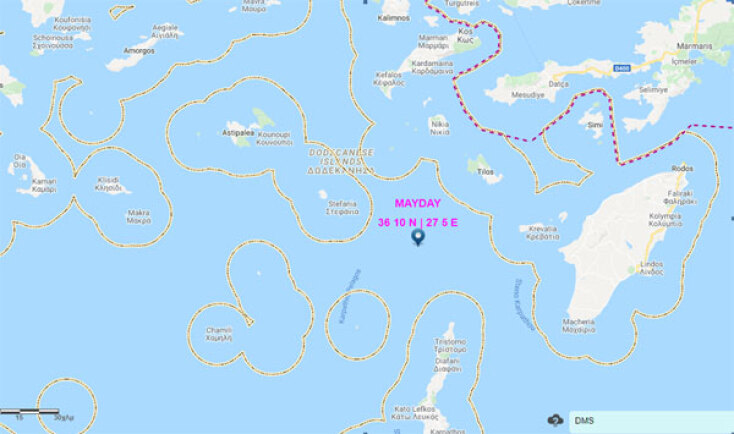 Επιχείρηση διάσωσης μεταναστών στη Χάλκη 