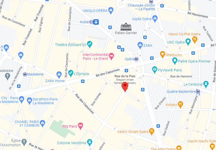 Η οδός της Ειρήνης (Rue de la Paix) στο Παρίσι