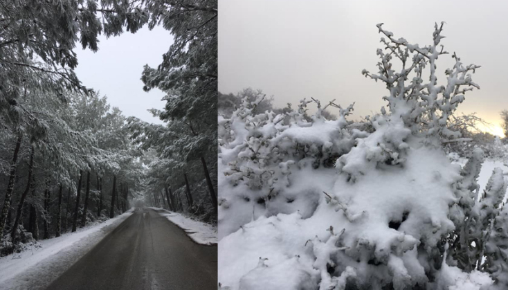 Χιόνια στη Λέσβο