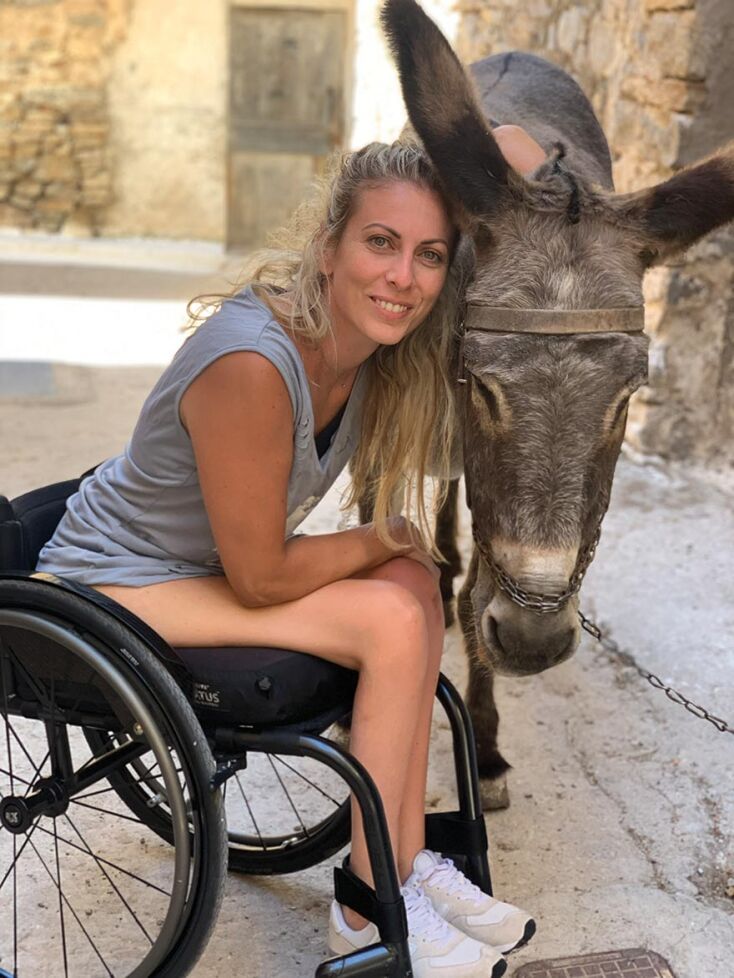 H Κέλλυ Λουφάκη (παραολυμπιονίκης, πρωταθλήτρια ξιφασκίας με αμαξίδιο)