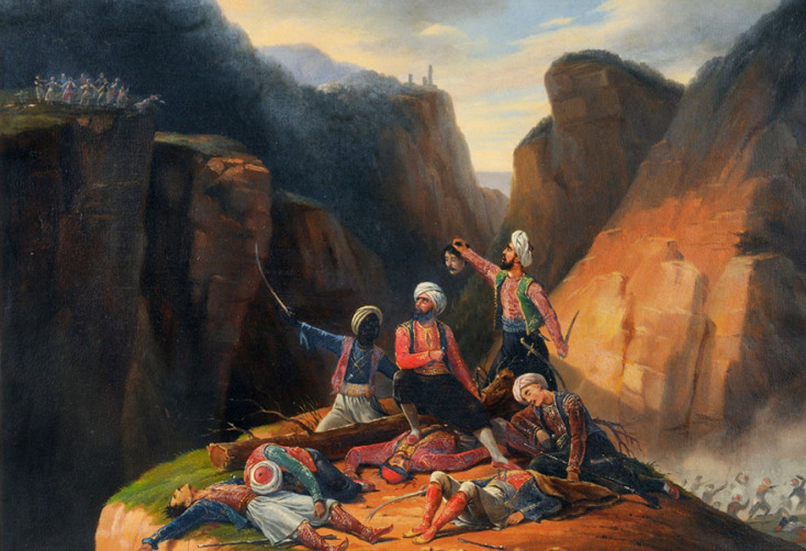 January Suchodolski, Ο χορός του Ζαλόγγου, 1833. Μουσείο Μπενάκη