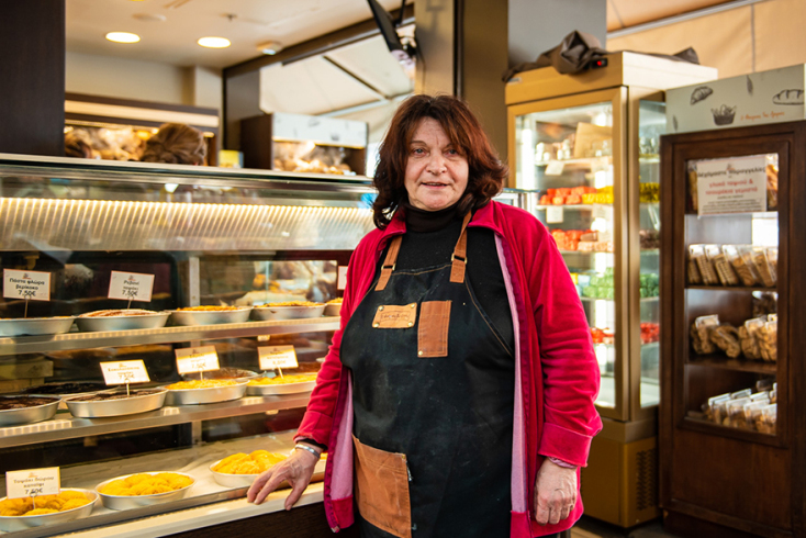 Λαϊκή αγορά Καλλιθέας - Η πρόεδρος της Αγοράς, Χρυσούλα Καπίρη