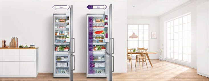 Ελεύθεροι ψυγειοκαταψύκτες Bosch XXL