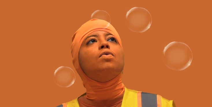 Έργο από τ@ Hiba Ali στην έκθεση "You and AI" της Στέγης του Ιδρύματος Ωνάση στο Πεδίον του Άρεως