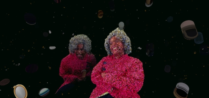 Έργο της Stephanie Dinkins στην έκθεση "You and AI" της Στέγης του Ιδρύματος Ωνάση στο Πεδίον του Άρεως