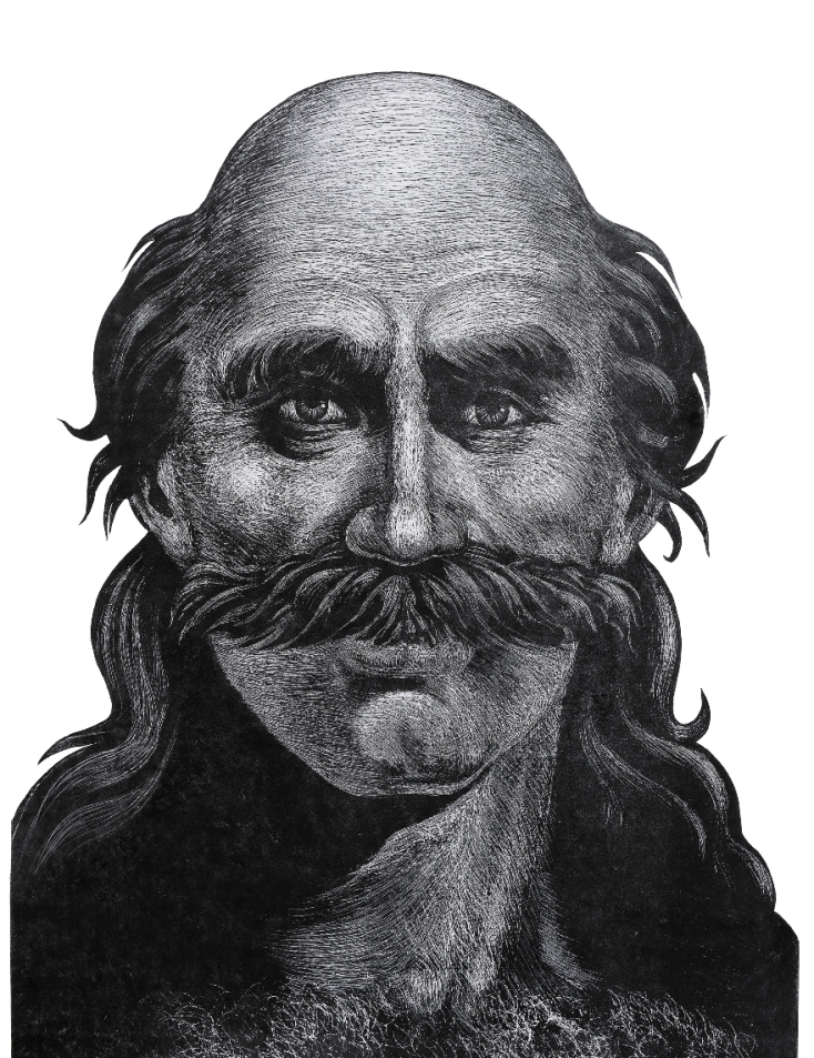 Ο Οδυσσέας Ανδρούτσος σε χαρακτικό του Ζαχαρία Αρβανίτη