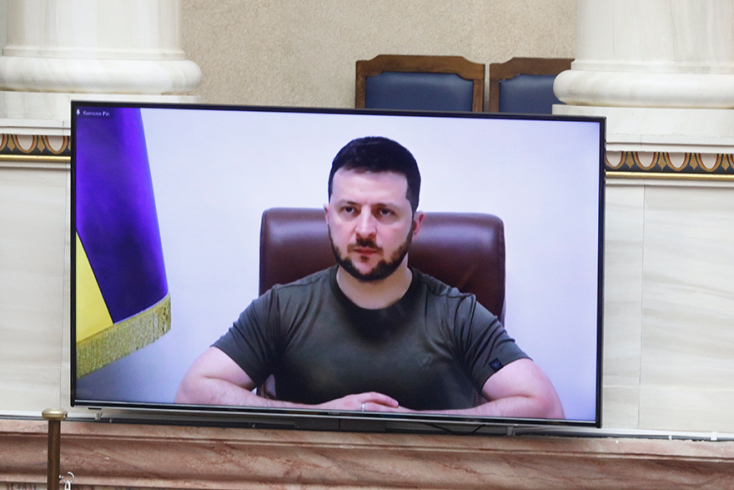 Ομιλία Ζελένσκι στην Βουλή